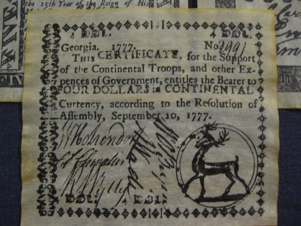 U.S. Colonial & Revolutionary Banknote set Historical documents NICE 7 notes