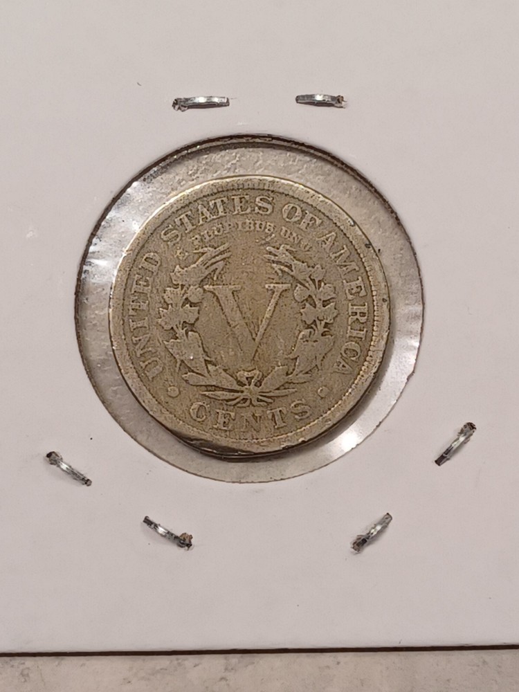 1911 V Nickel Planchet Defect Obverse