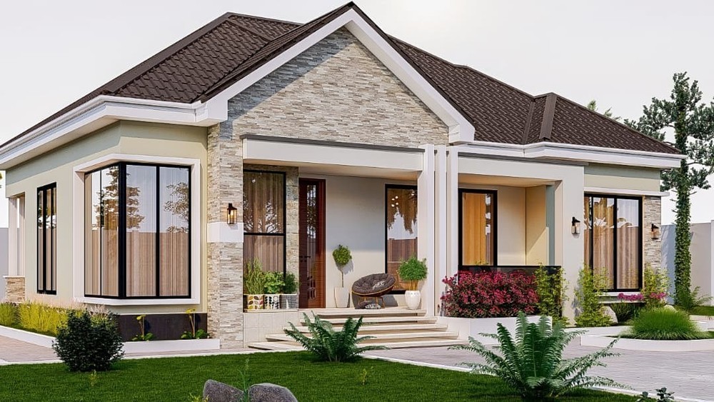 Modern 3 Bedroom House Plan