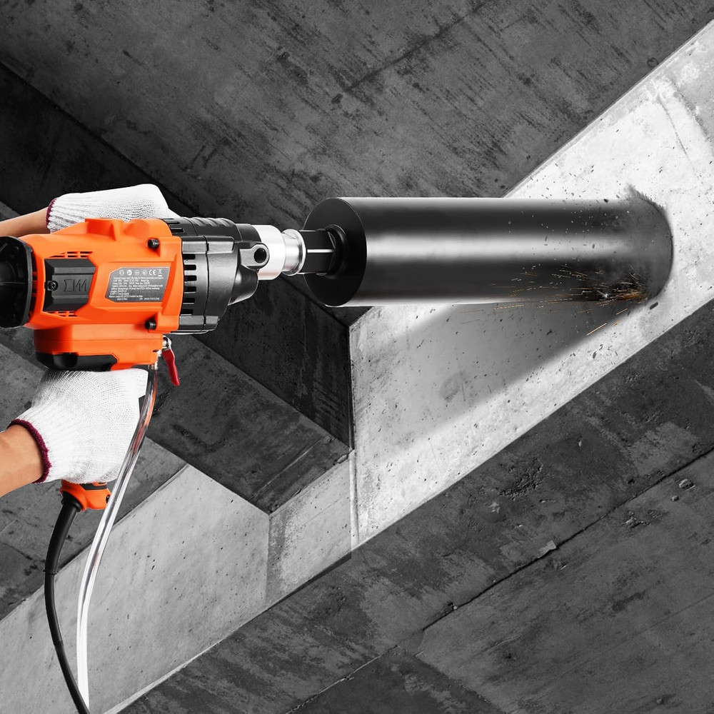 Diamond Core Drilling Machine, 0.8-6.3In Drilling Diameter Handheld Core Drill R