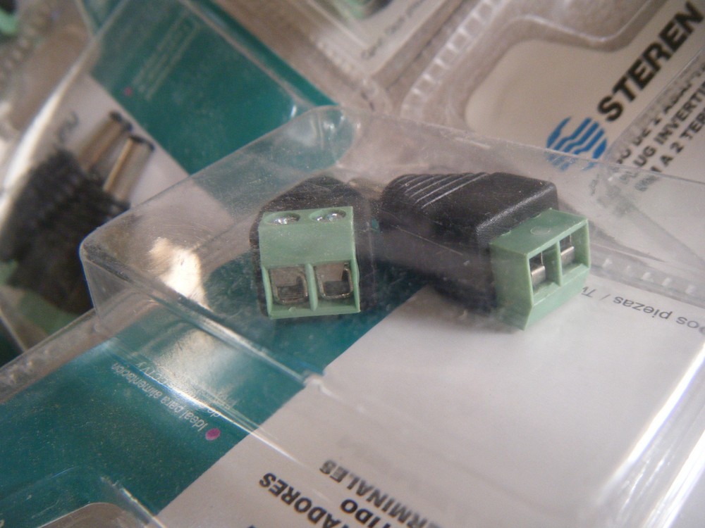 Lot 16 sets Security System Wire Cable CCTV Camera Power Supply end Two terminal