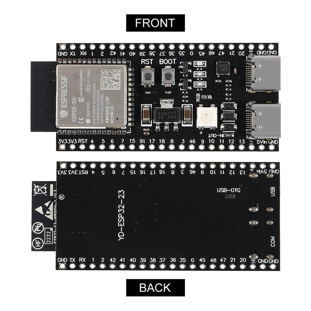 2 PCS ESP32S3 TypeC WiFi Bluetooth Core Dev Board N16R8 Module