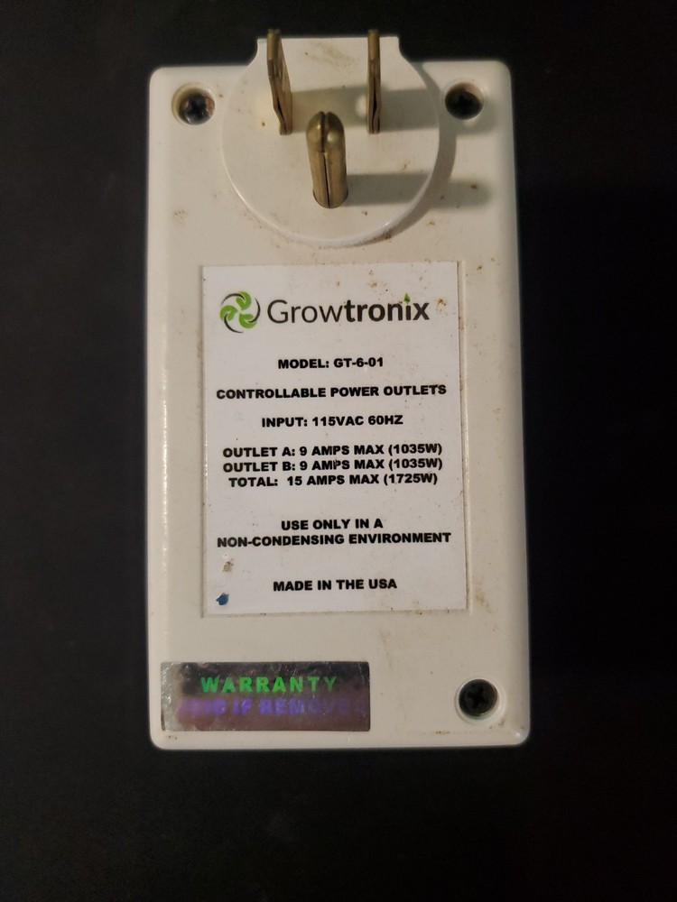 Growtronix Controllable Power Outlet