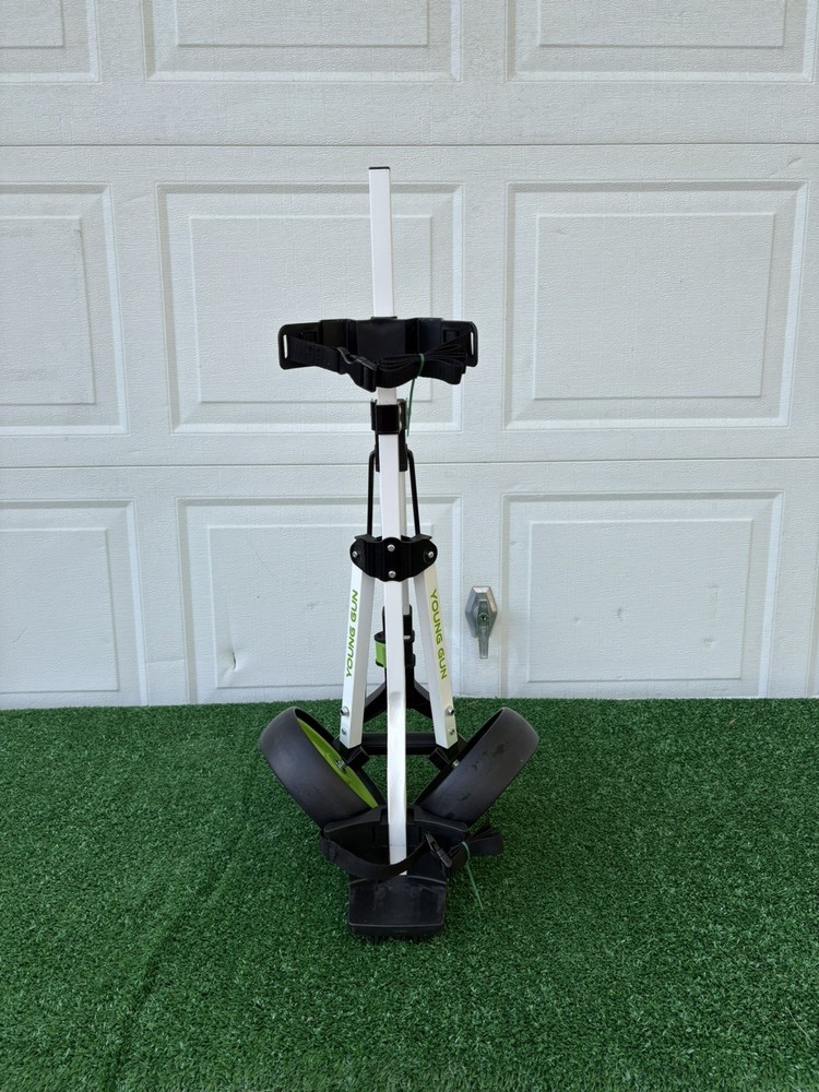 Young Gun Youth Collapsible Folding Golf Bag Caddy Push Pull Cart