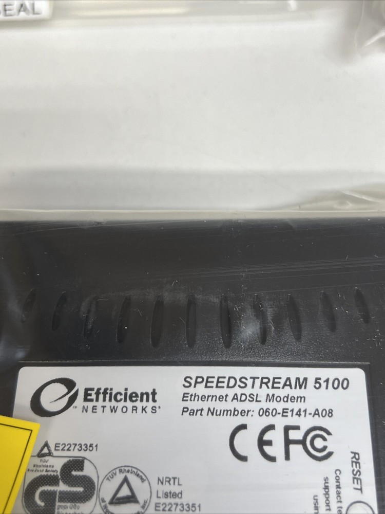 Efficient Networks SpeedStream 5100 DSL Modem + Power Supply + **READ** NEW