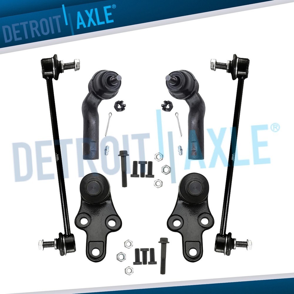 Front Lower Ball Joints Sway Bars Outer Tie Rods for Ford Focus Transit Connect