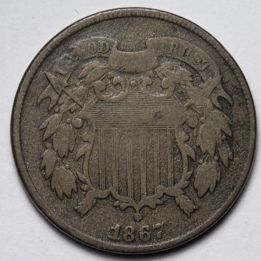 1867 Two Cent Piece FINE E132 JER