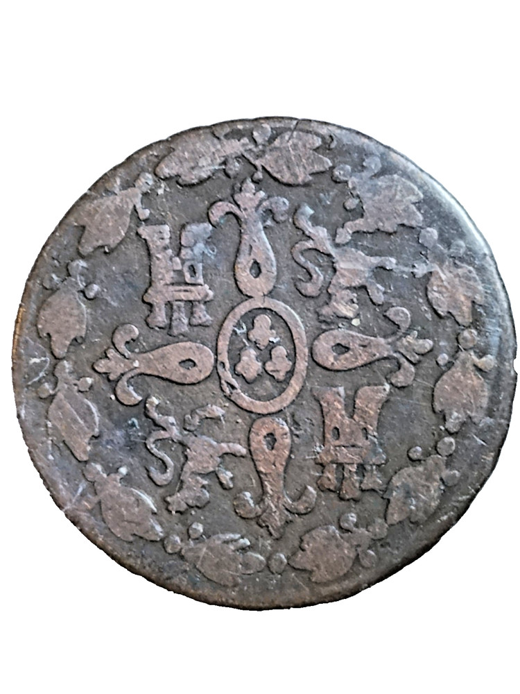 1831 Spanish 4 Maravedis Copper Coin