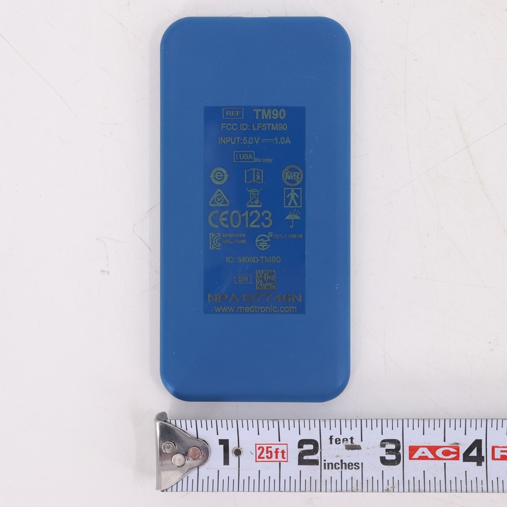 Medtronic TM90 Patient Remote / Programmer with Blue Carrying Case