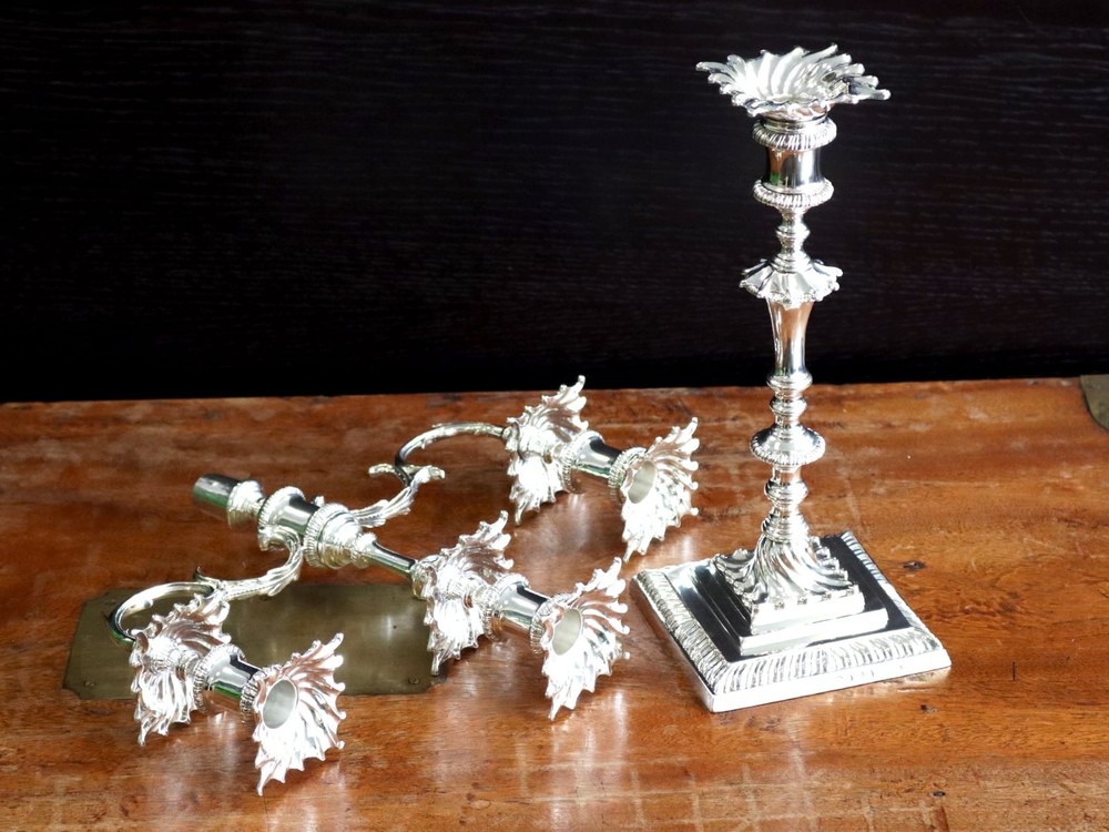 Antique Sterling Silver Candelabra