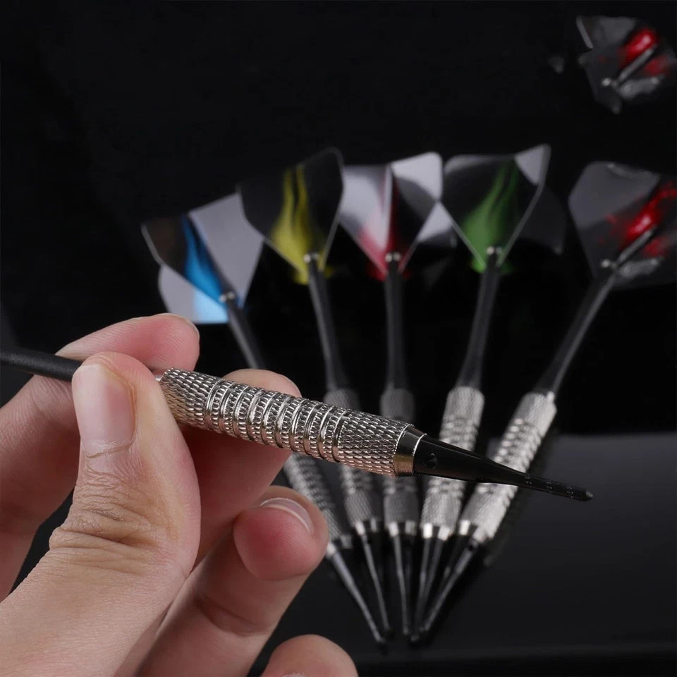 16G Soft Tip Darts with Extra Flights and Plastic Points for Beginners
