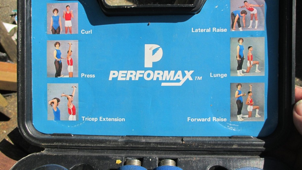 Performax Chrome Dumbbells Exercise Weight Set Adjustable 3lbs 4lbs 5lbs