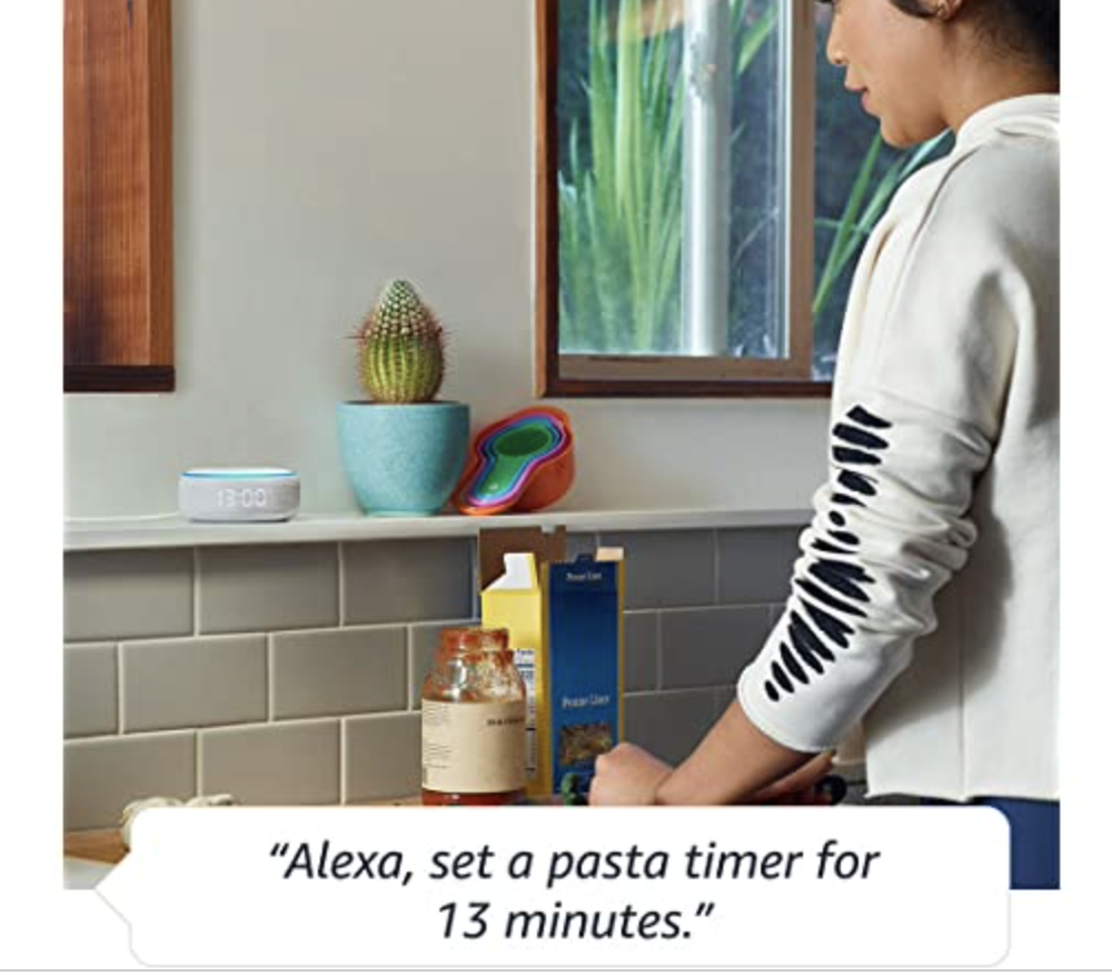 NEW Amazon Echo Dot (3rd Gen) - Smart Speaker with Clock and Alexa - White