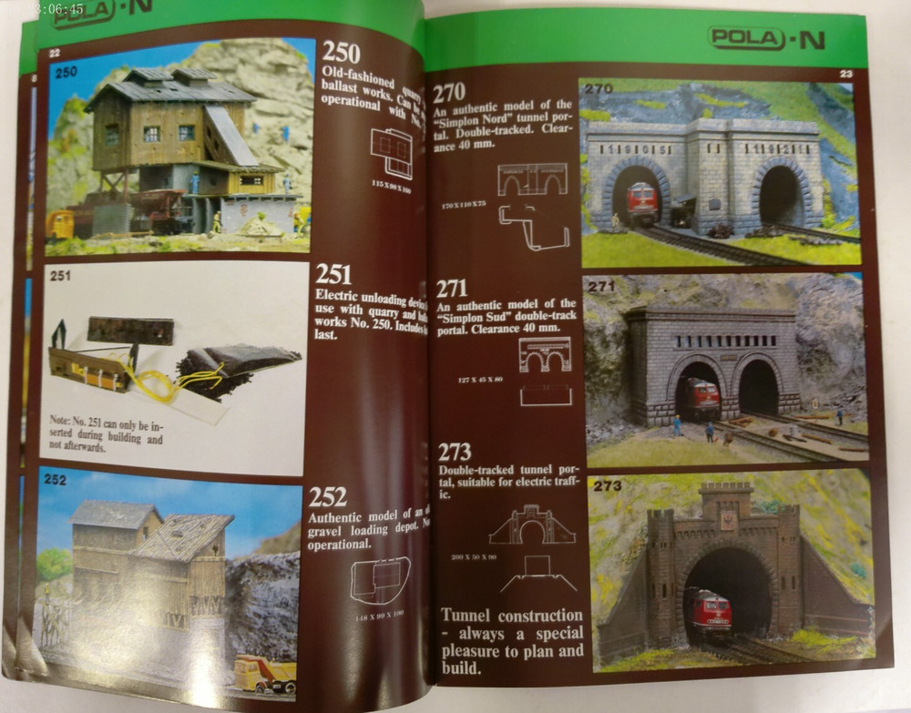 POLA 1982 Model Construction Kits HO-N Catalog