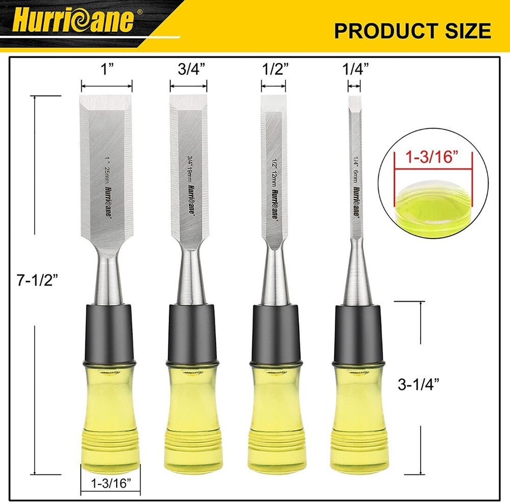 Wood Carving Hand Chisel Tool Set Professional Woodworking Gouges Steel