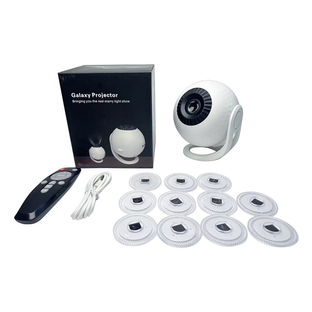 Galaxy Projector Lamp: 12 Scenes, Bluetooth Music, Starry Sky Lighting