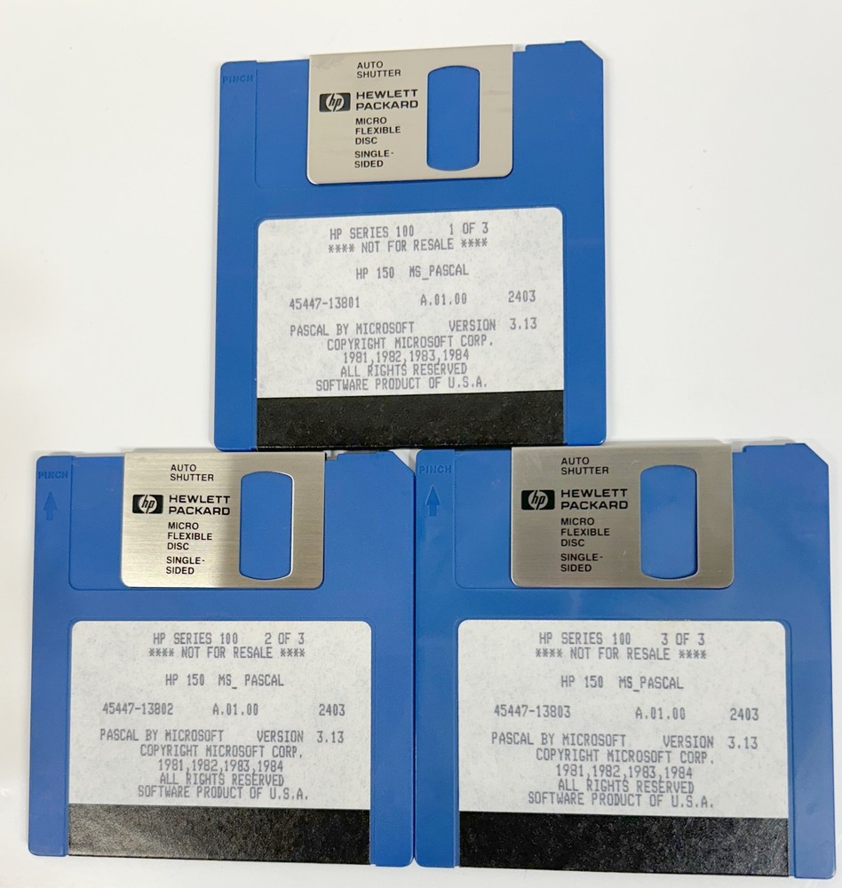 HP 150 MS-Pascal Vrs 3.13