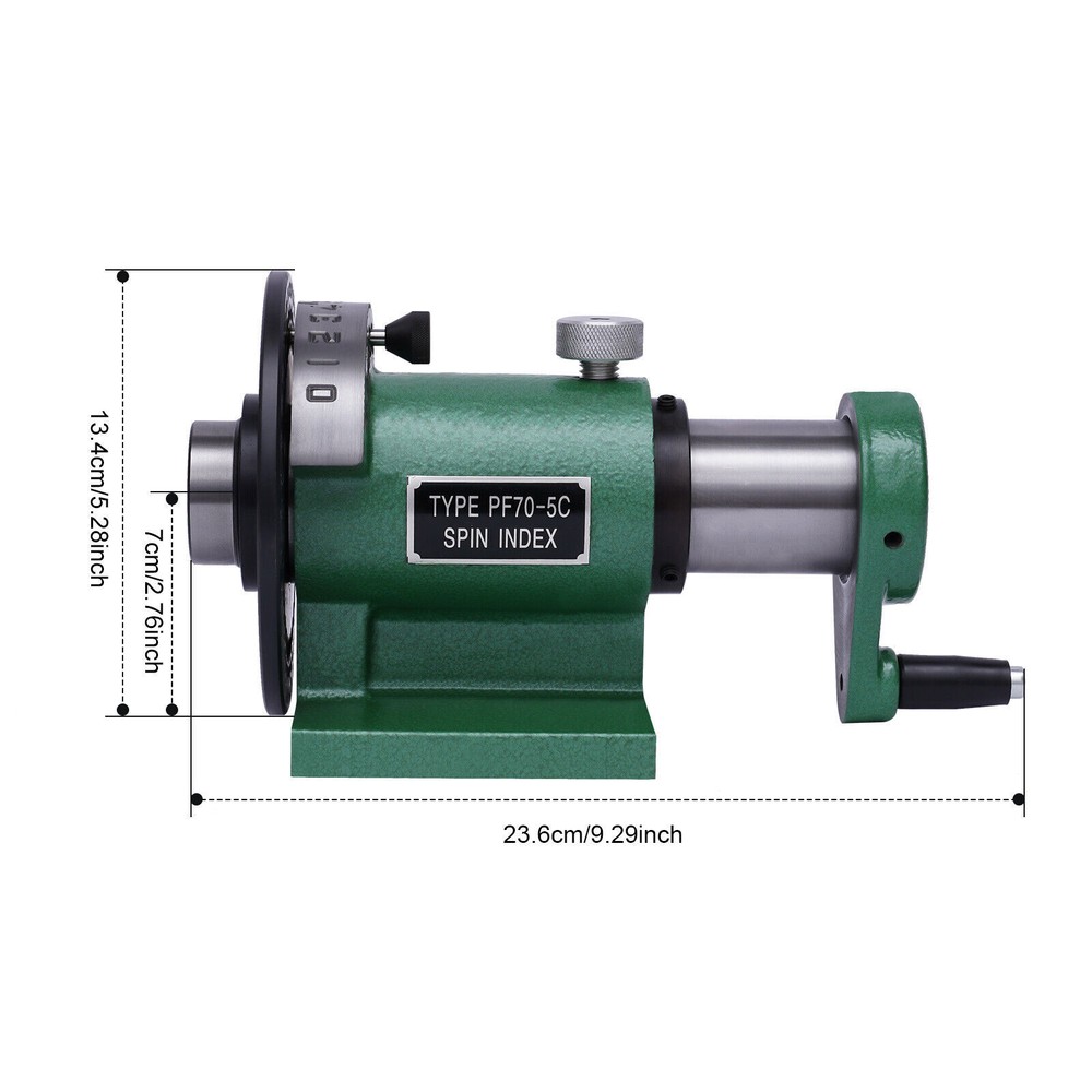 US 5C COLLET SPIN INDEX FIXTURE MILLING Machine Tool