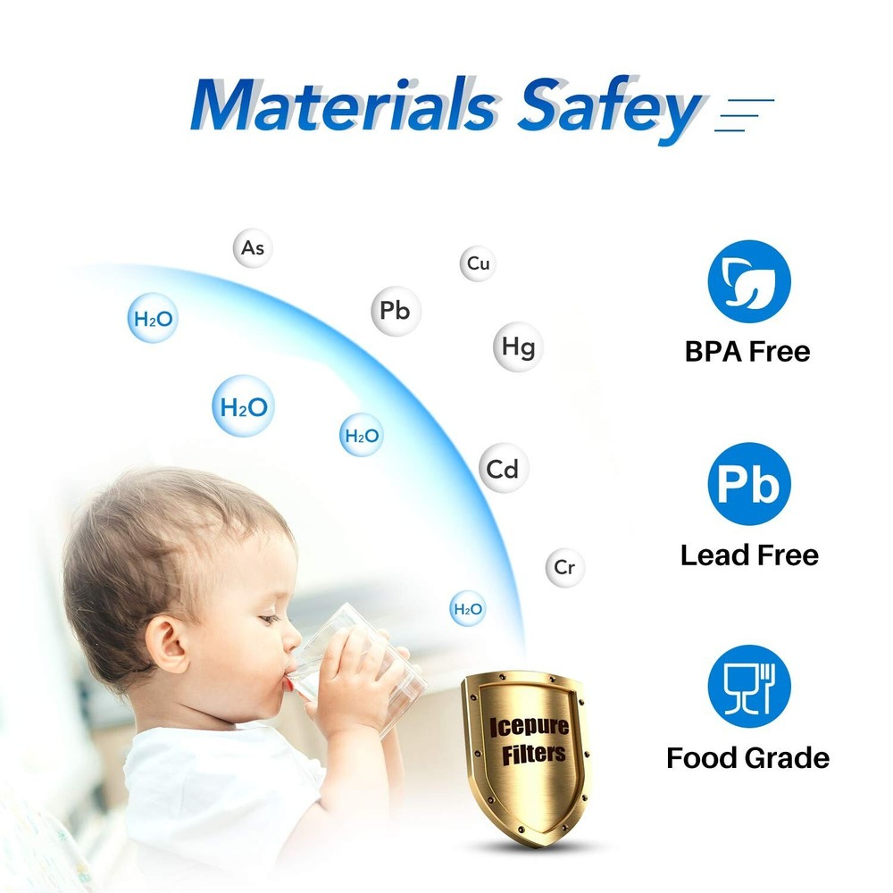 ICEPURE 4396508 Refrigerator Water Filter Replacement for 4396510, NL300