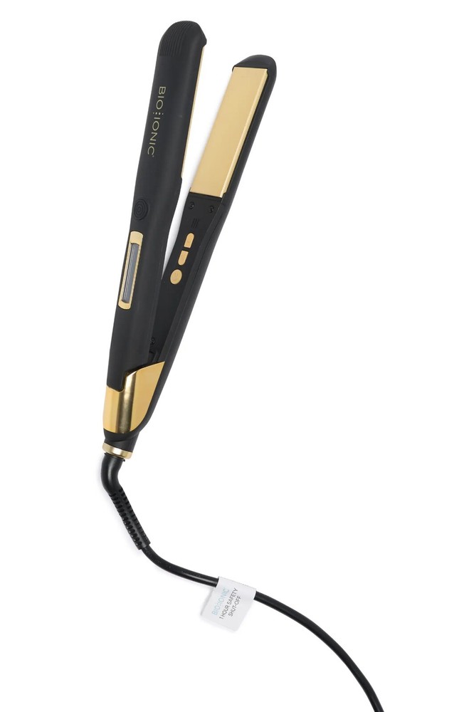 Bio Ionic GoldPro 24K Ceramic Smoothing & Styling Flat Iron 1.25" New