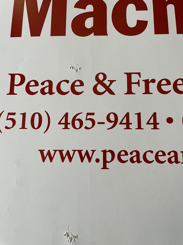 Shut Down The War Machine - Peace and Freedom Party Protest Poster