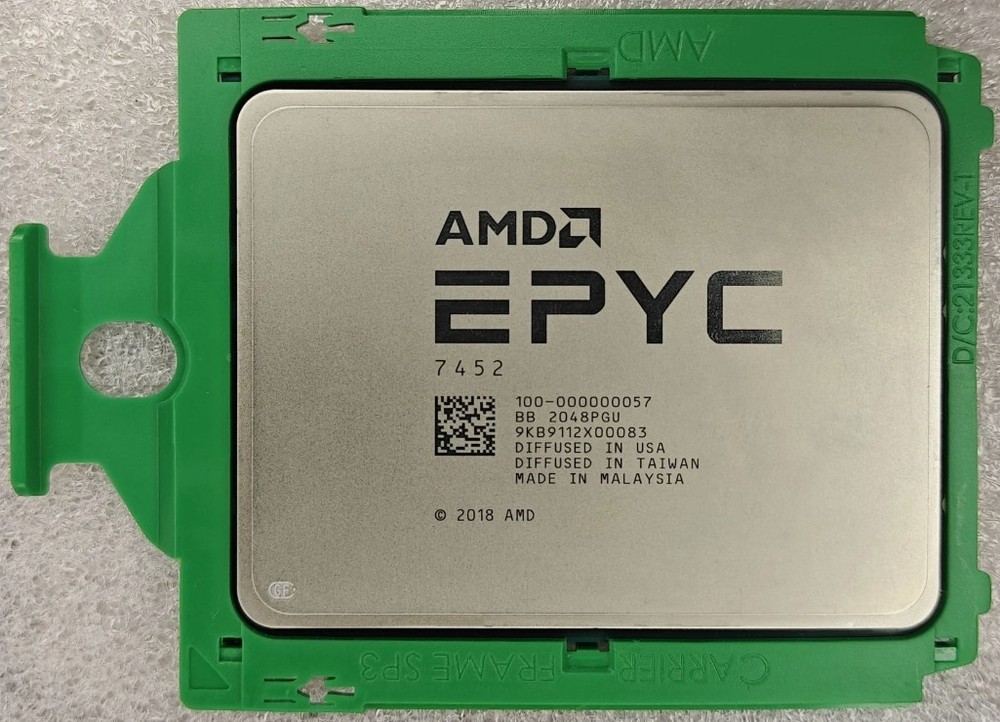 AMD EPYC 7452 32-Core 2.35Ghz 128MB Rome 7002 CPU Server Processor - Unlocked