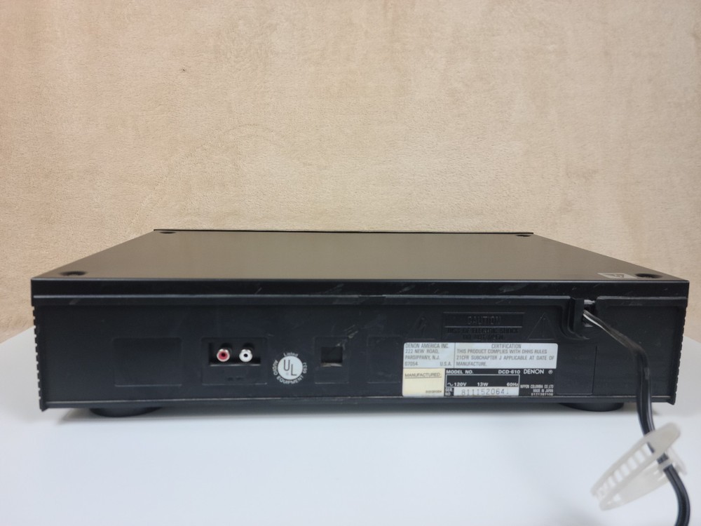 Denon PCM Audio Technology Compact Disc Player Model DCD-610 With Remote