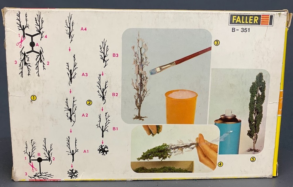 HO Scale B-351 Faller Poplar Tree Kit HO3507