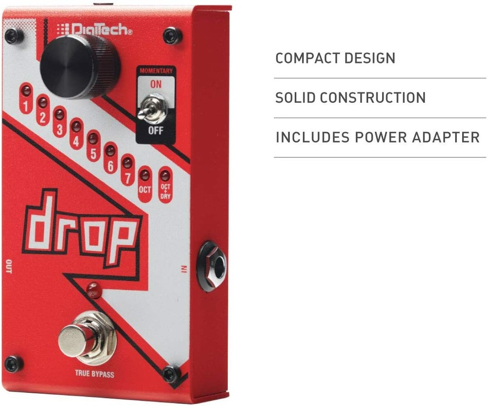 Digitech DROP Compact Polyphonic Drop Tune Pitch-Shifter w/ Tracking NEW