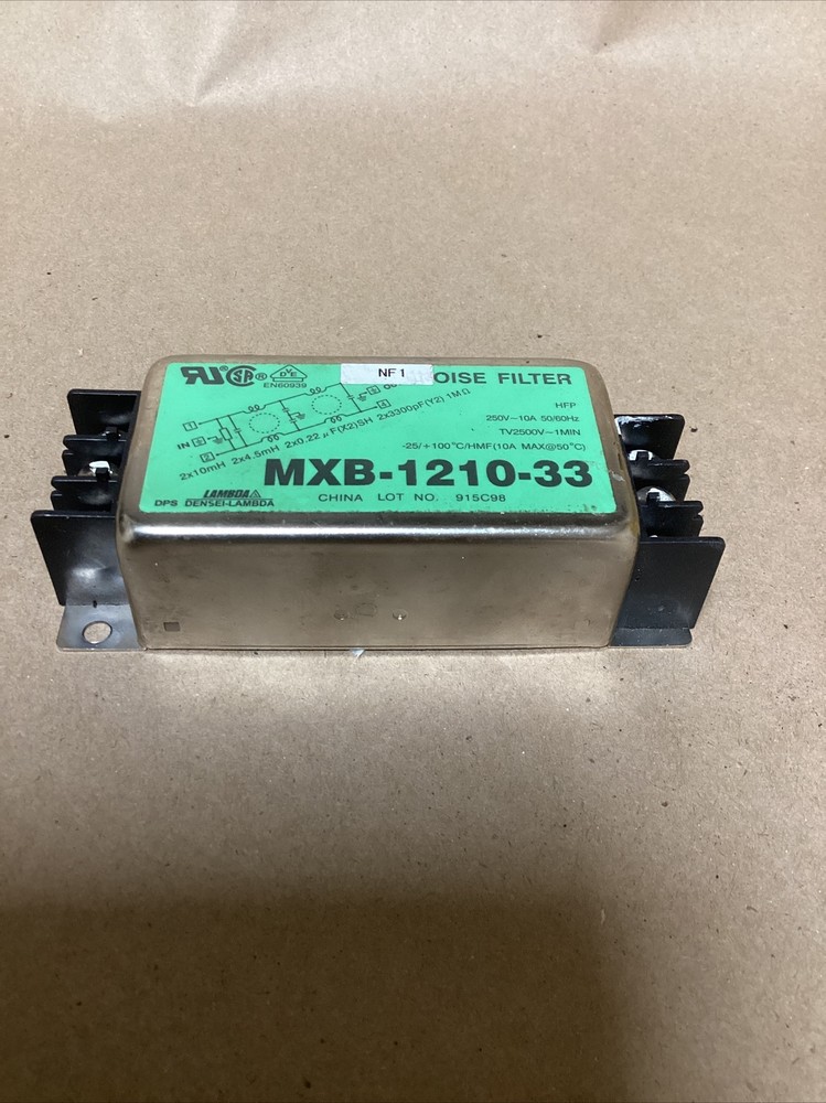 Lambda MXB-121-33 Noise Filter 250V 10A - #262PT63FML