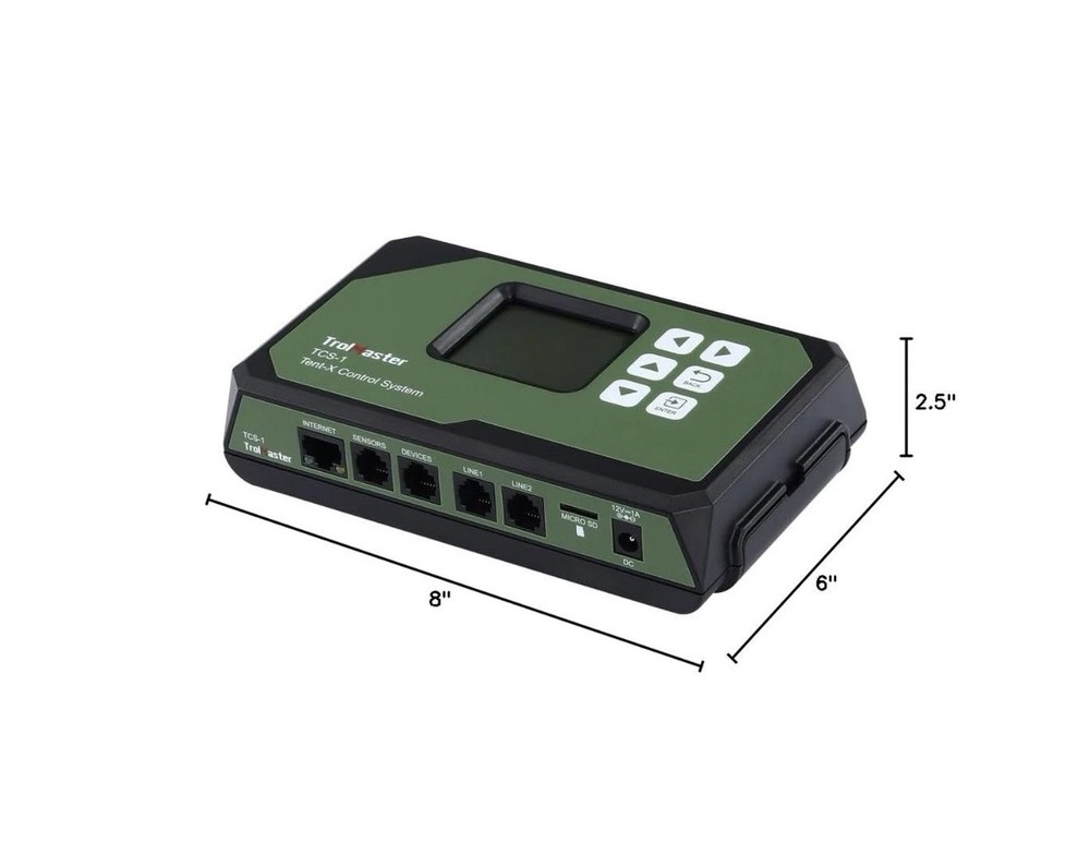 TrolMaster TCS-1 Tent-X Main Controller with 3-in-1 Sensor Temp/Humidity/Light
