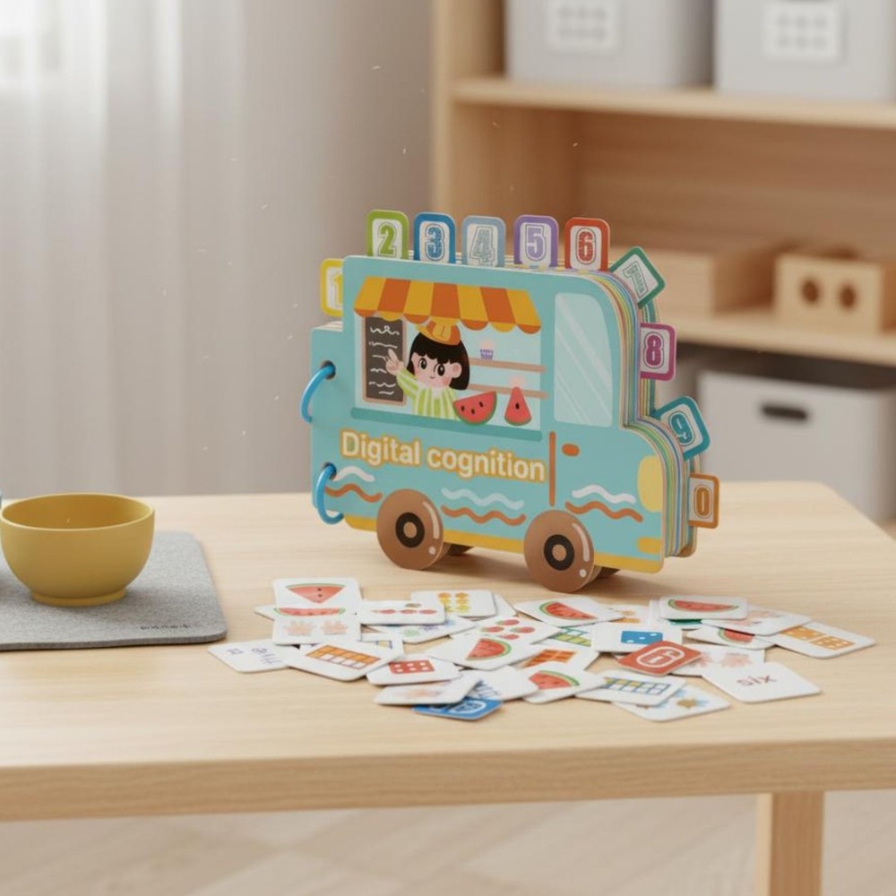 Reusable Sticker Book Develops Hands-On Ability Number Cognition Quiet Book