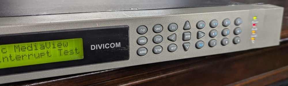 Harmonic DiviCom MV100 Broadcast Video Encoder Rack Unit – Powers On