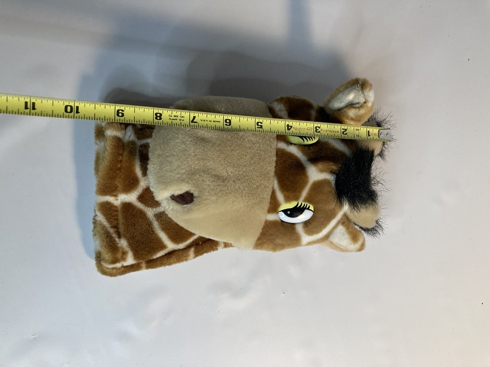 Aurora giraffe hand puppet plush
