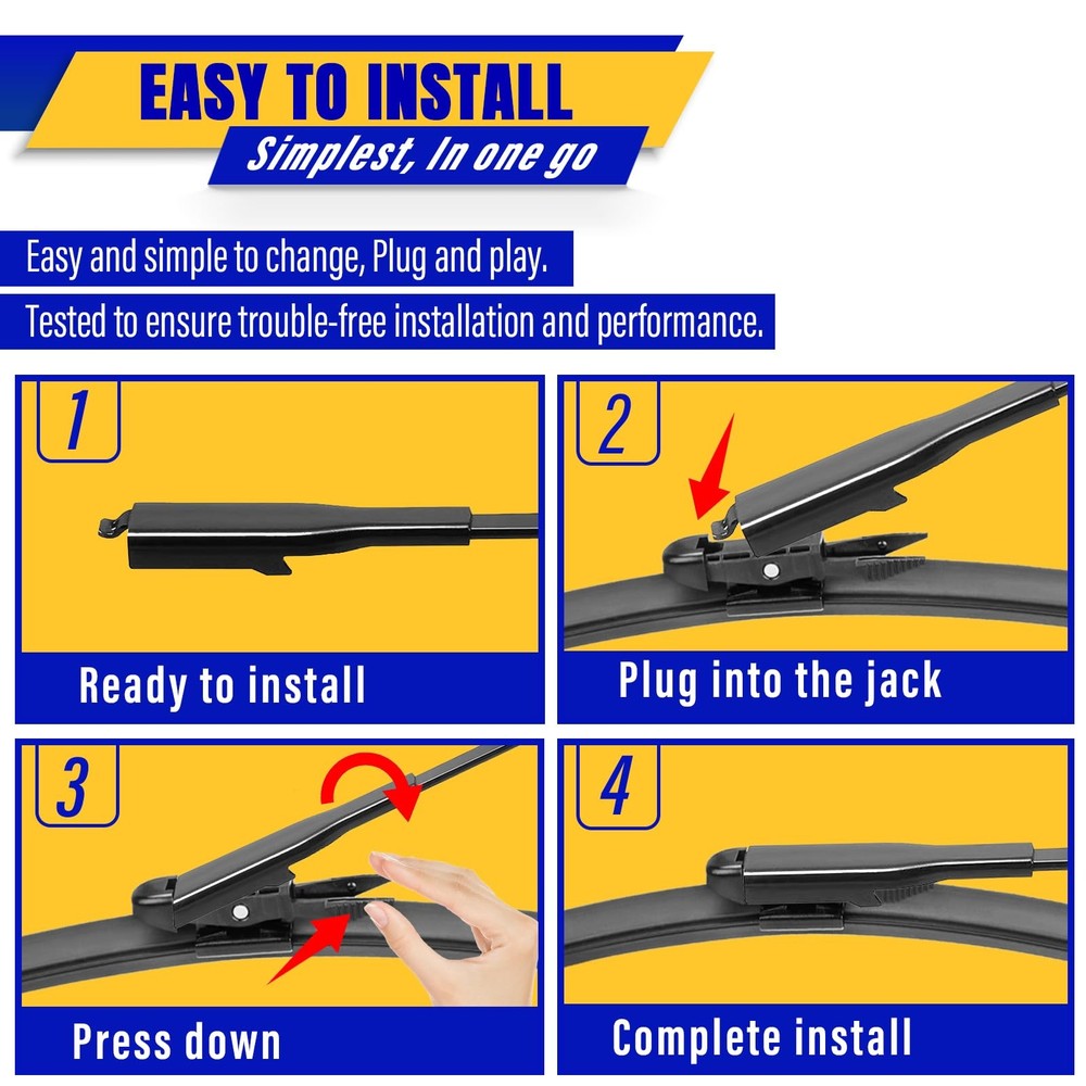3 wipers Replacement for Ford explorer 2023-2011,Windshield Wiper