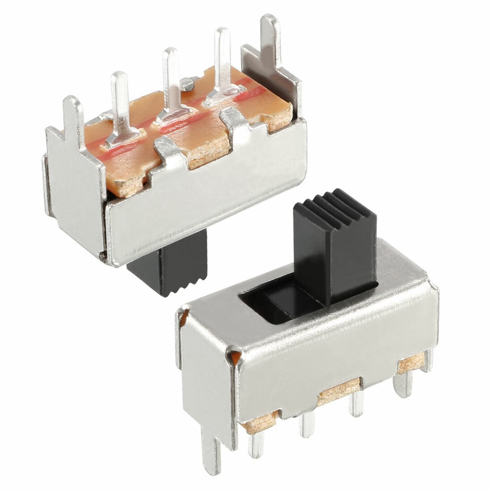 50Pcs 3mm Vertical Slide Switch SPDT 1P2T 3 Pins PCB Panel Latching