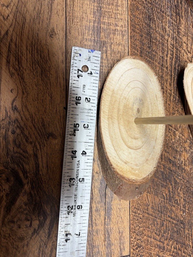 3-Oval Bark Edges Shorebird Stands. Bark Edges Group 34#