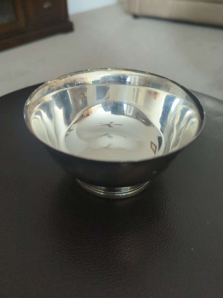 small silver bowl silver Plated
