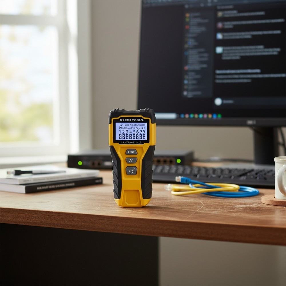 200 Cable Tester with Backlit LCD - Comprehensive Ethernet Testing Made Easy