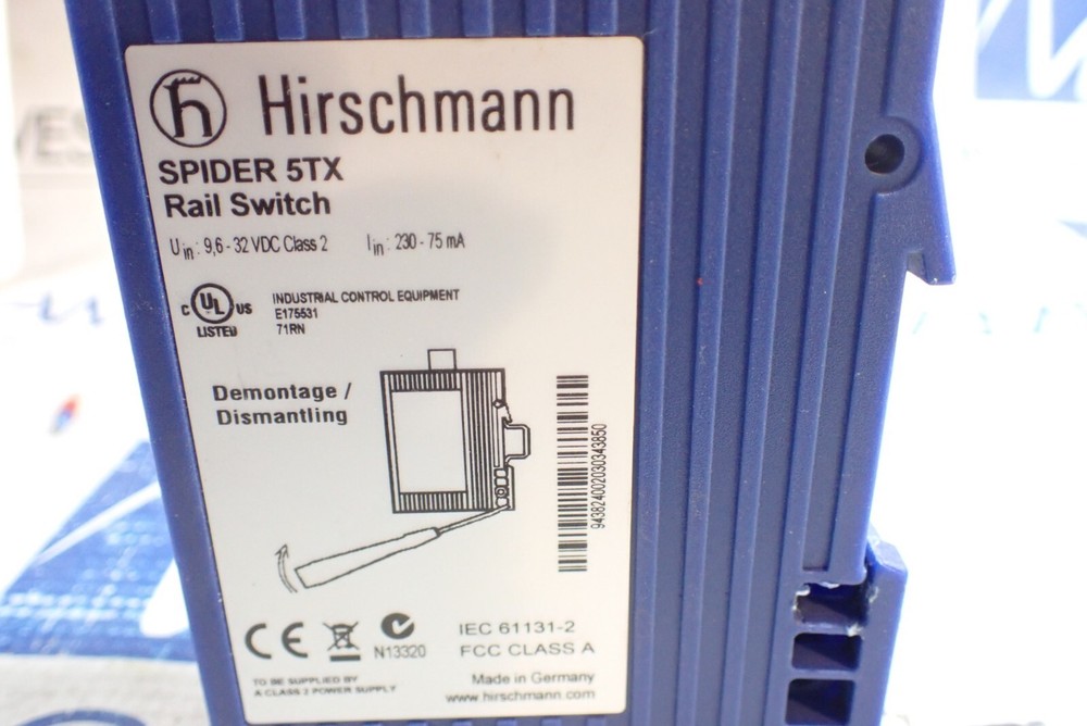 Hirschmann 5TX Ethernet Switch Rail Switch 5 Port
