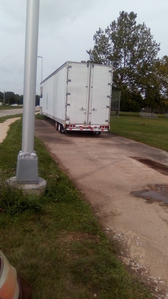 SHOOTING RANGE ARMR MQR MOBILE QUALIFICATION RANGE INSIDE A TRACTOR VAN TRAILER