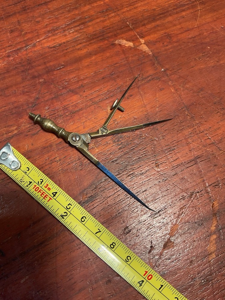 Vintage Antique Compass Engineering Tool