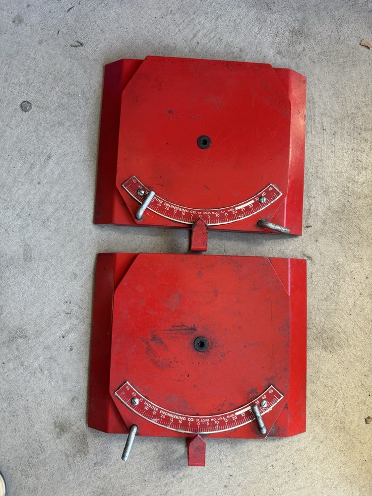 Hunter Engineering Made In USA Alignment Plates