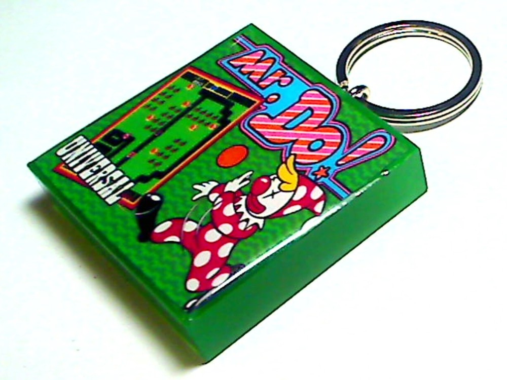 Mr. DO Arcade Coin Door accessory Keychain