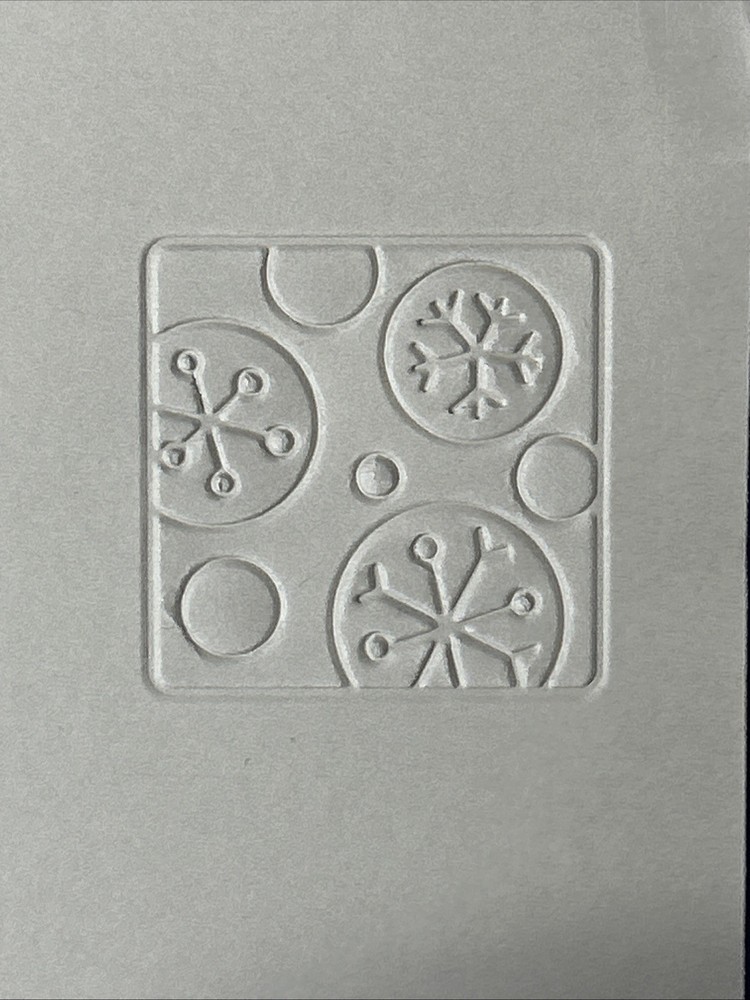 Snowflakes Embossing Folder Cuttlebug Provo Craft Card Making Scrapbooking