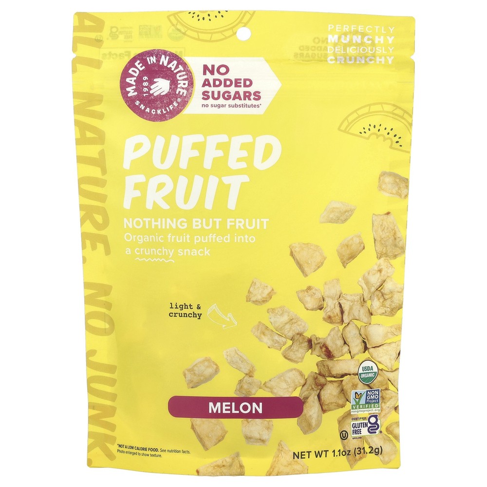 Puffed Fruit, Melon, 1.1 oz (31.2 g)