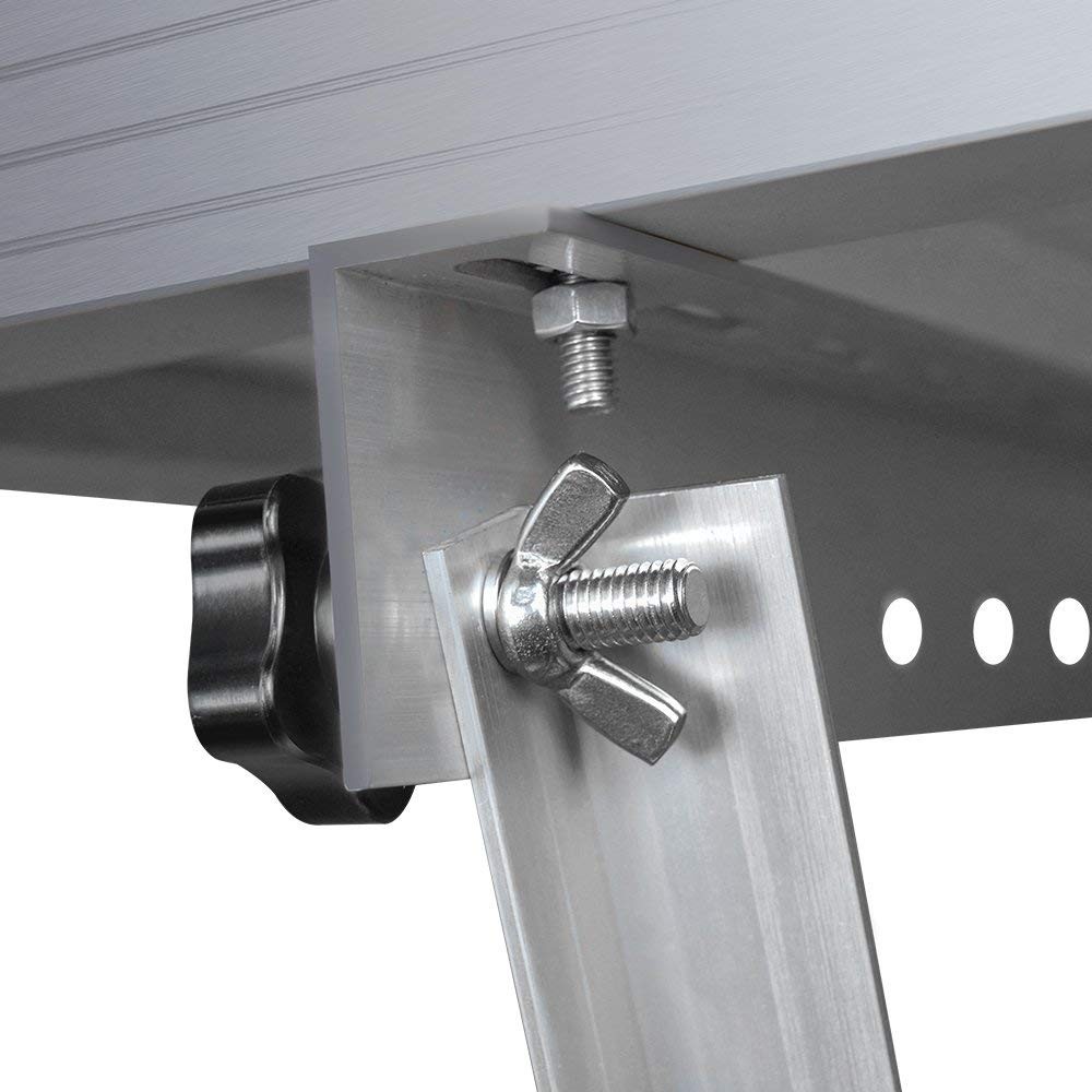 Renogy 28" Adjustable Solar Panel Mount Brackets Foldable Tilt Legs Flat Surface