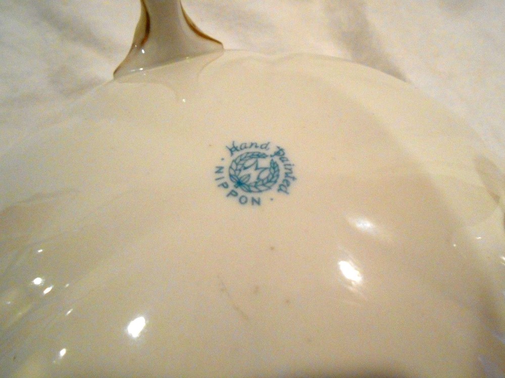 Nippon Porcelain 7 1/2 3-footed bowl