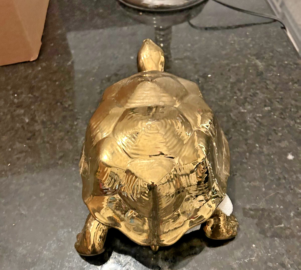 Threshold Gold Turtle Trinket Box Decorative Accent Figurine Target New