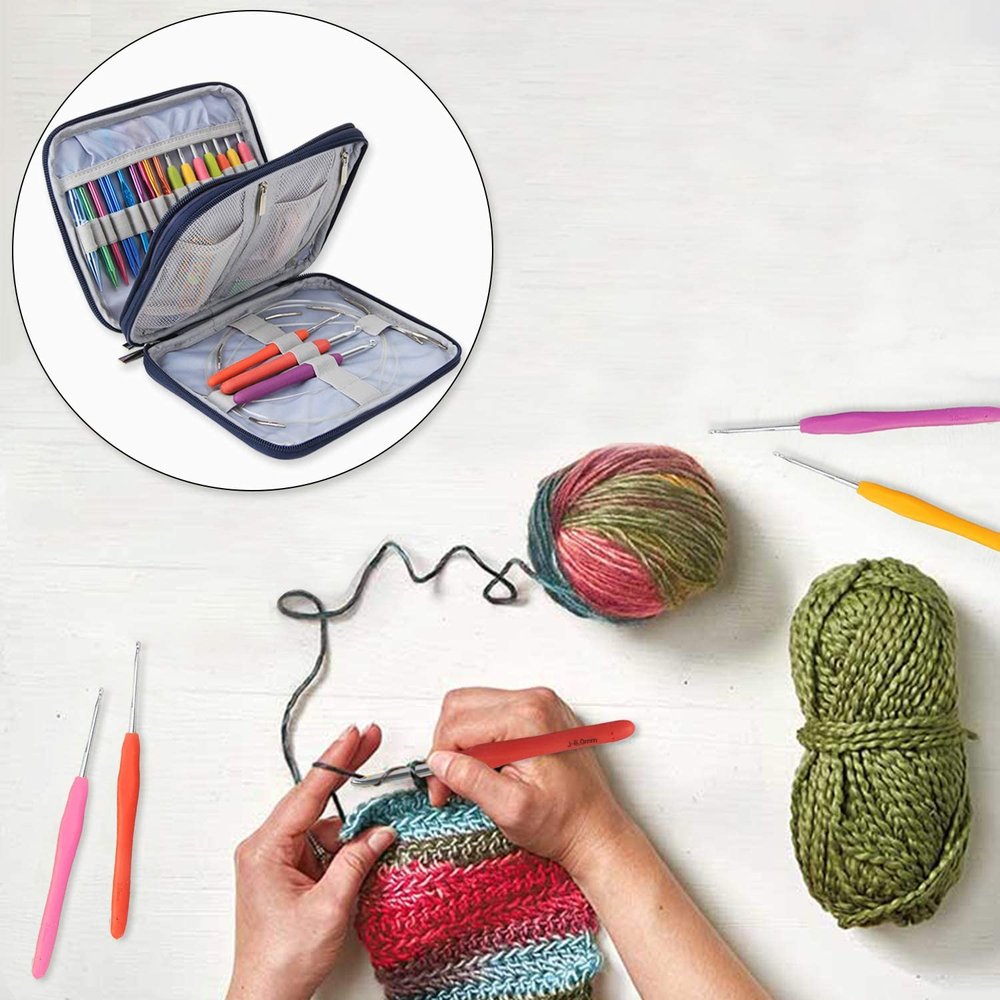 Organizer Case for Interchangeable Circular Knitting Needles